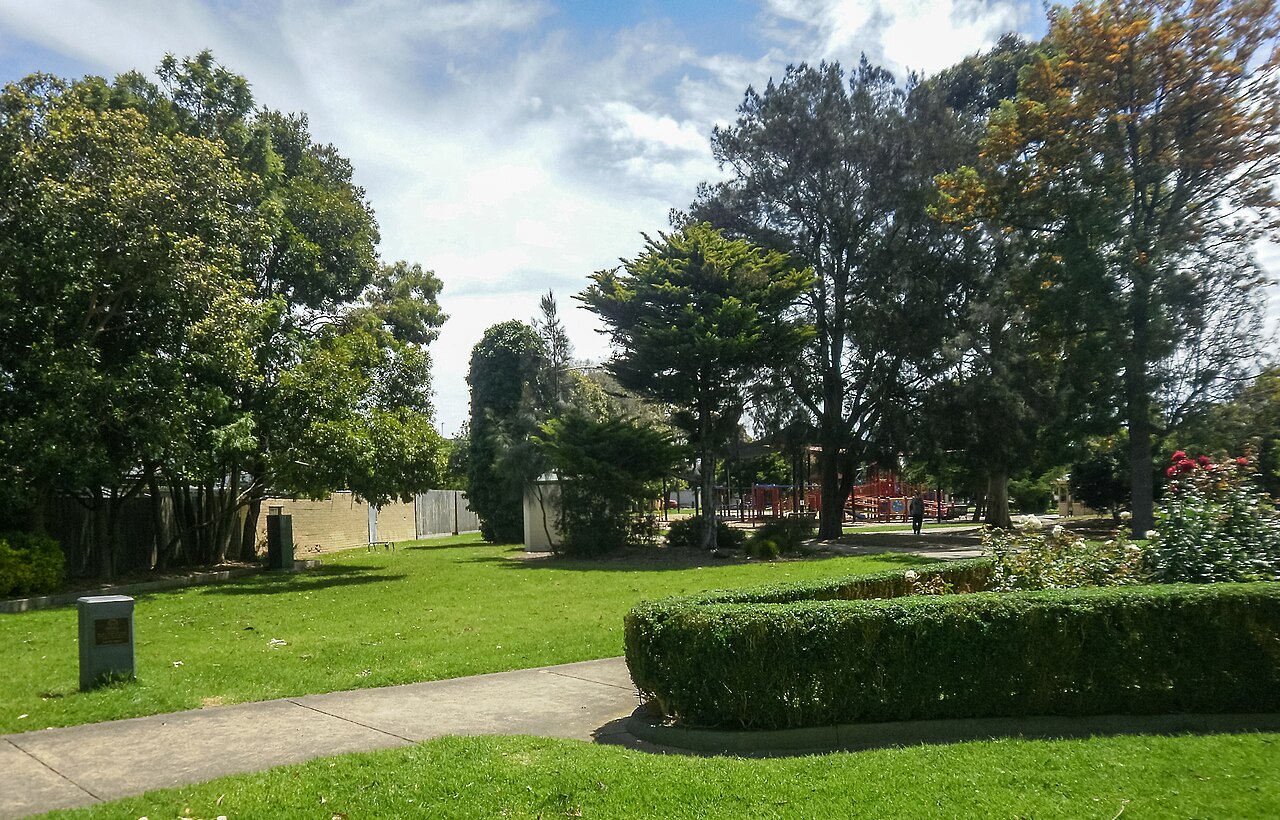 Halley Park in Melbourne — sfeerbeeld van openbare ruimte, geen specifieke onderzoeksplek